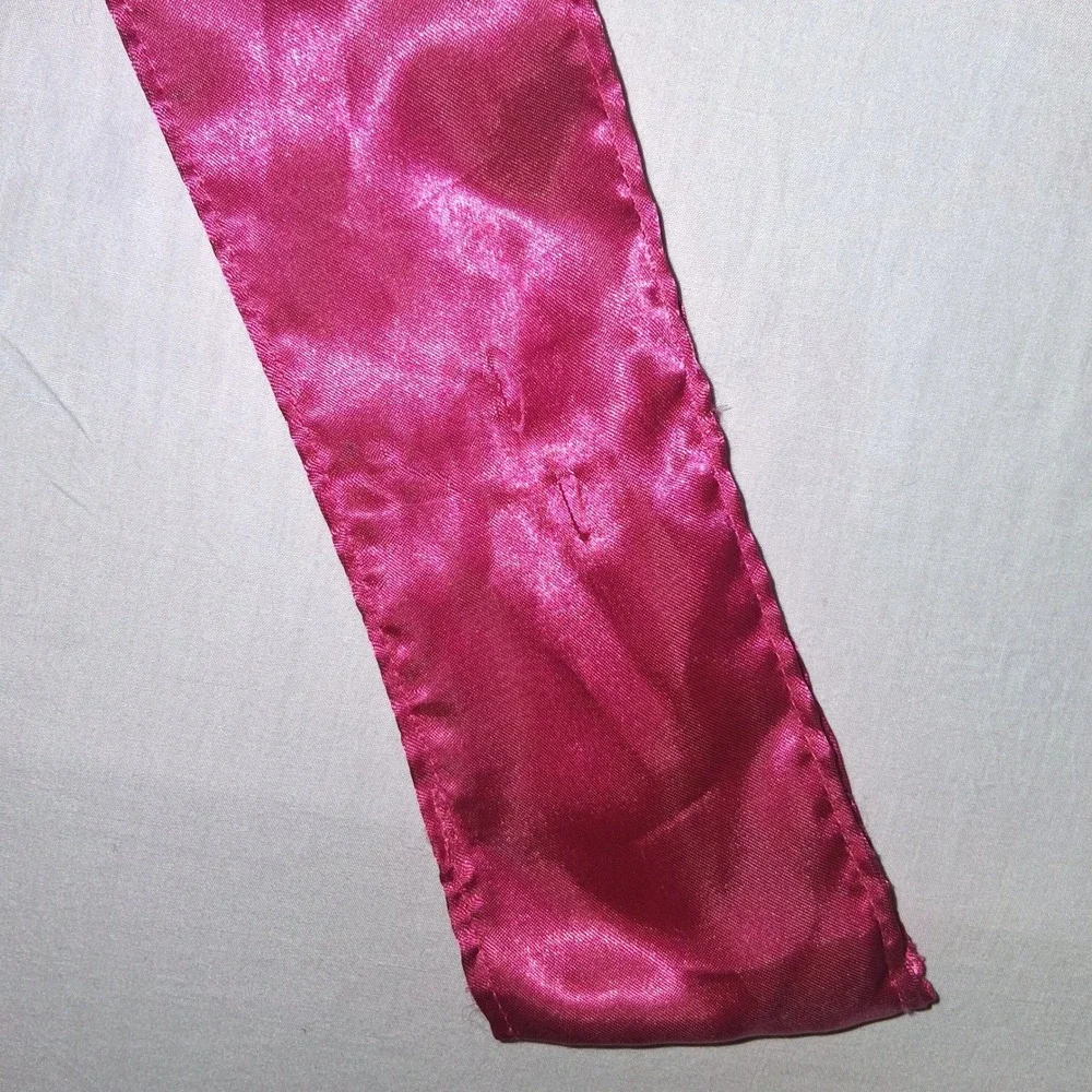 Hot Pink Satin Birthday Girl Sash Gold Glitter Script Crown Party Accessory - Picture 5 of 5